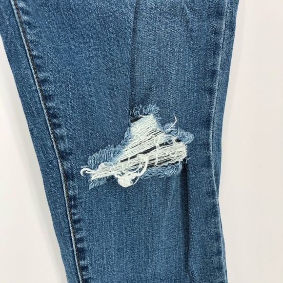 Black Label c’est toi Mid Rise Ankle Skinny Distressed Jeans size 15/33 NWT - Picture 4 of 12